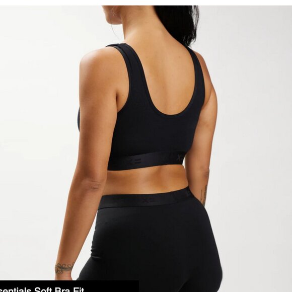 TomboyX Essentials Soft Bra - X= Black XL - Picture 2 of 5